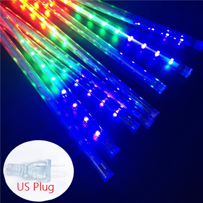 Solar LED Meteor Shower Light Holiday String Light