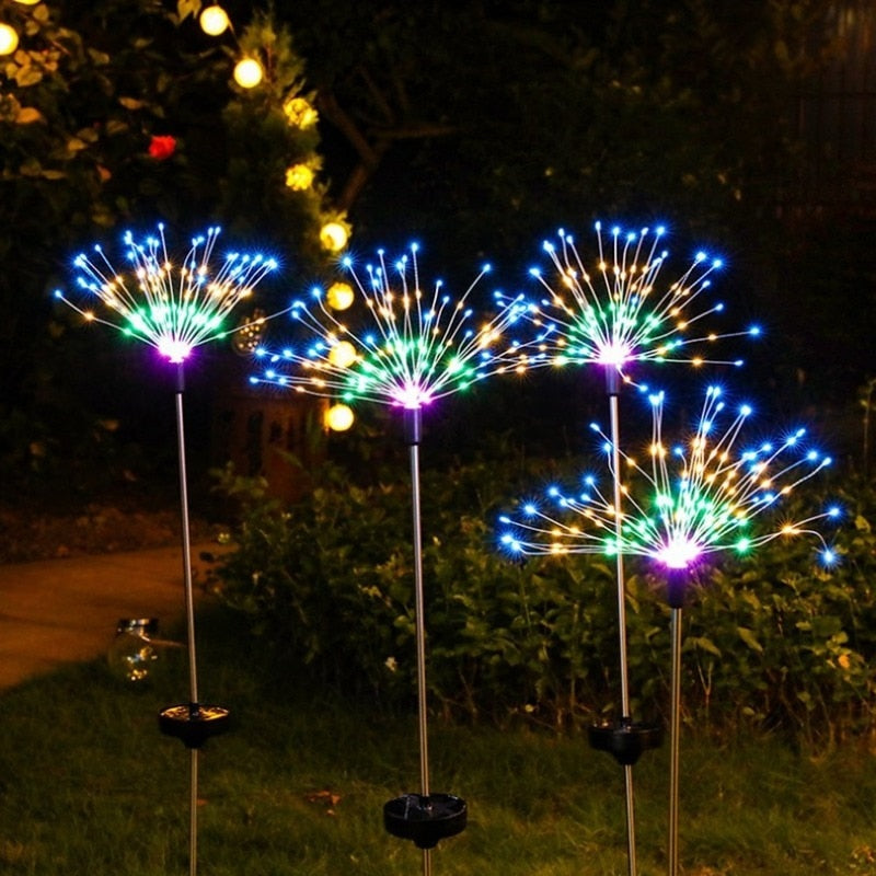 Outdoor Grass Globe Dandelion Flash String Fairy lights