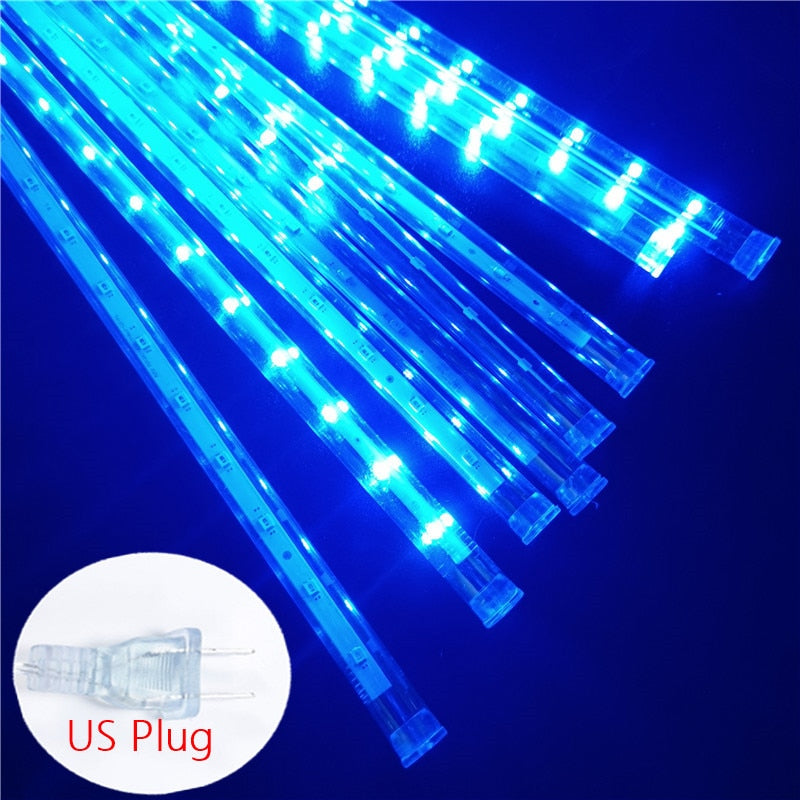 Solar LED Meteor Shower Light Holiday String Light