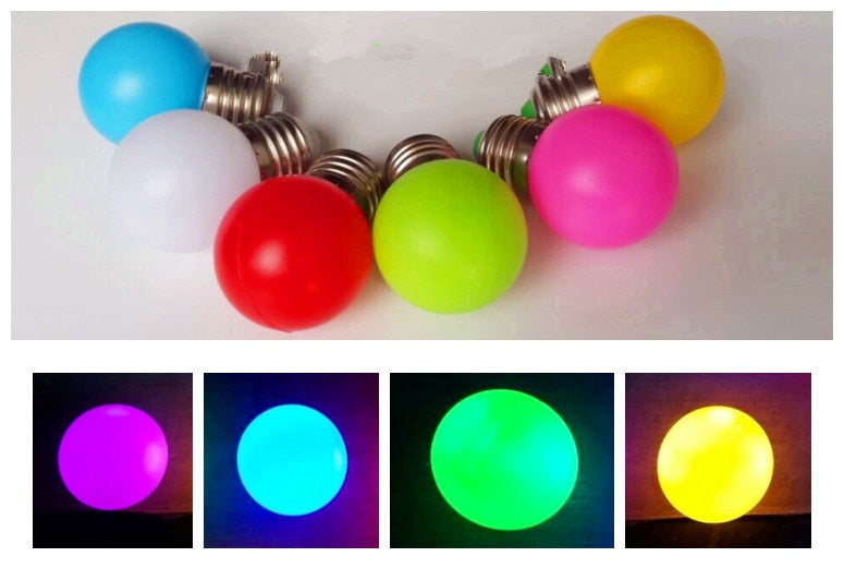 Colorful Energy Saving LED Light Bulbs