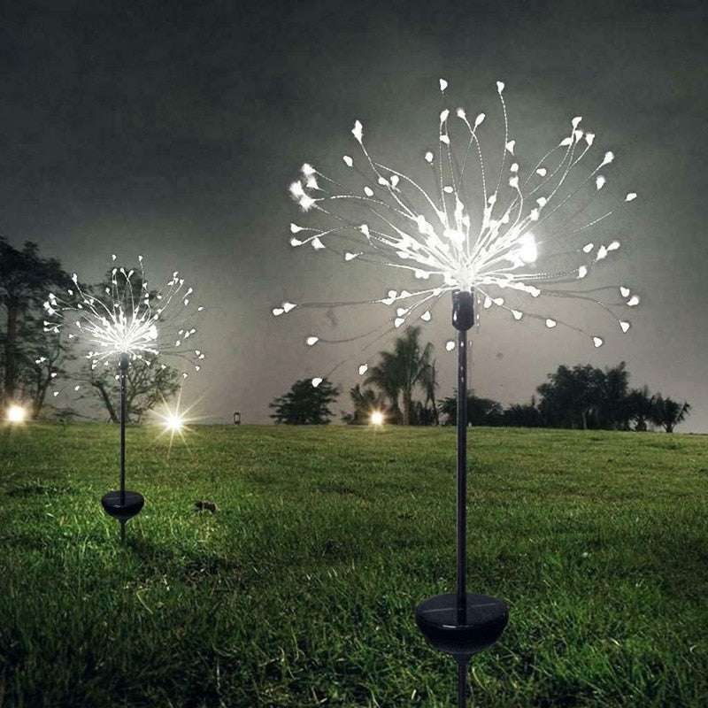 Outdoor Grass Globe Dandelion Flash String Fairy lights