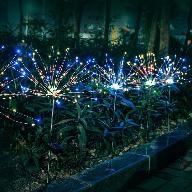 Outdoor Grass Globe Dandelion Flash String Fairy lights