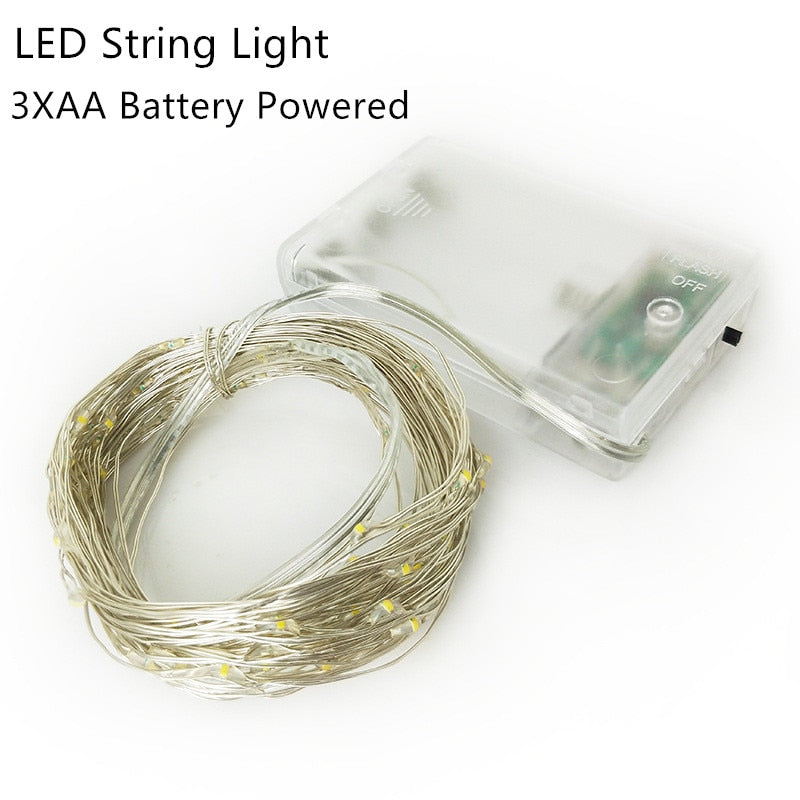 LED String Lights Silver Wire Fairy Warm White