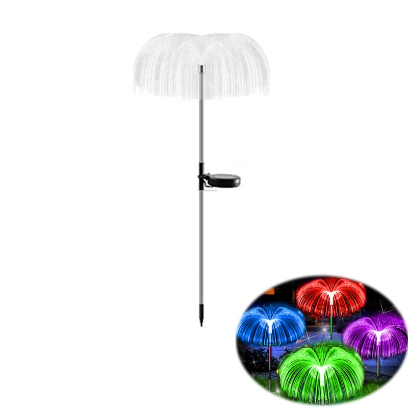 Outdoor Waterproof Fiber Optic Jellyfish Lawn Lights