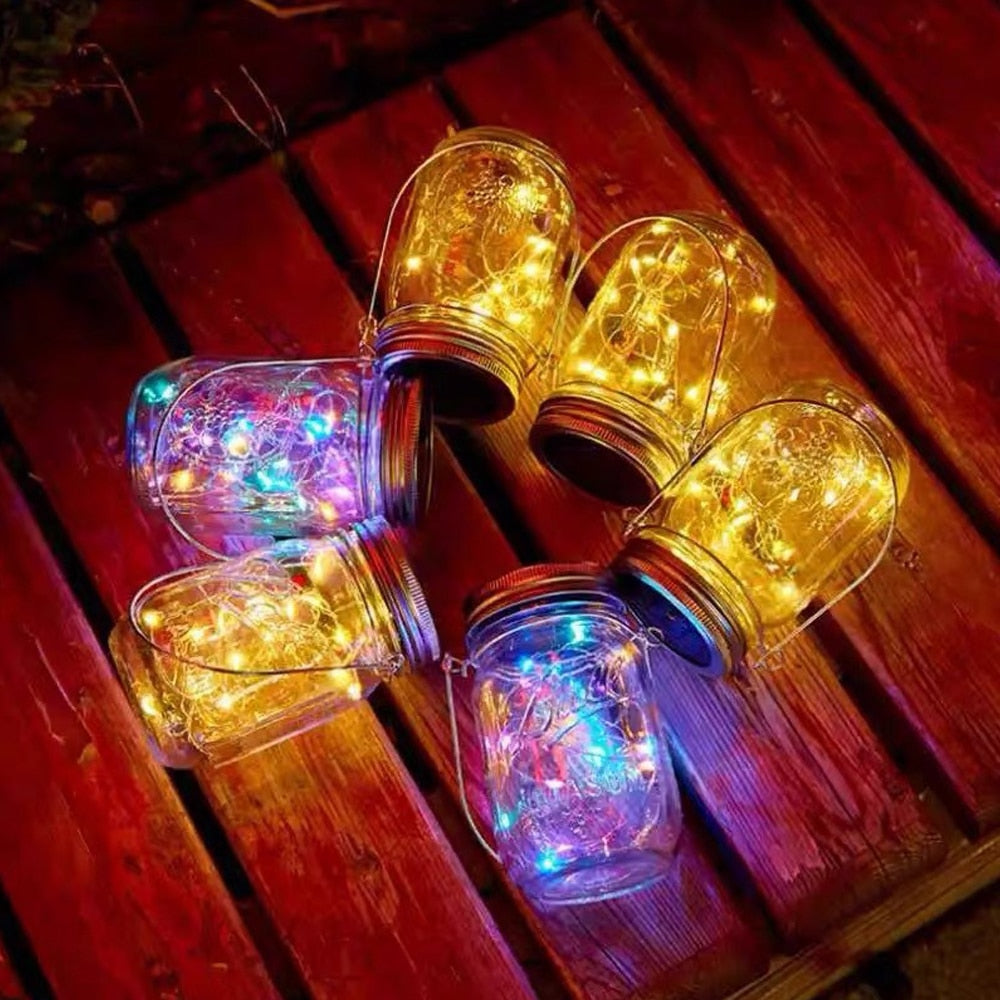 Solar Power Mason Jar Lid Lights