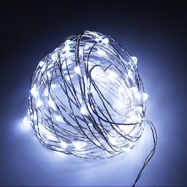 LED String Lights Silver Wire Fairy Warm White