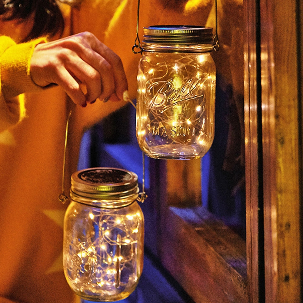 Solar Power Mason Jar Lid Lights