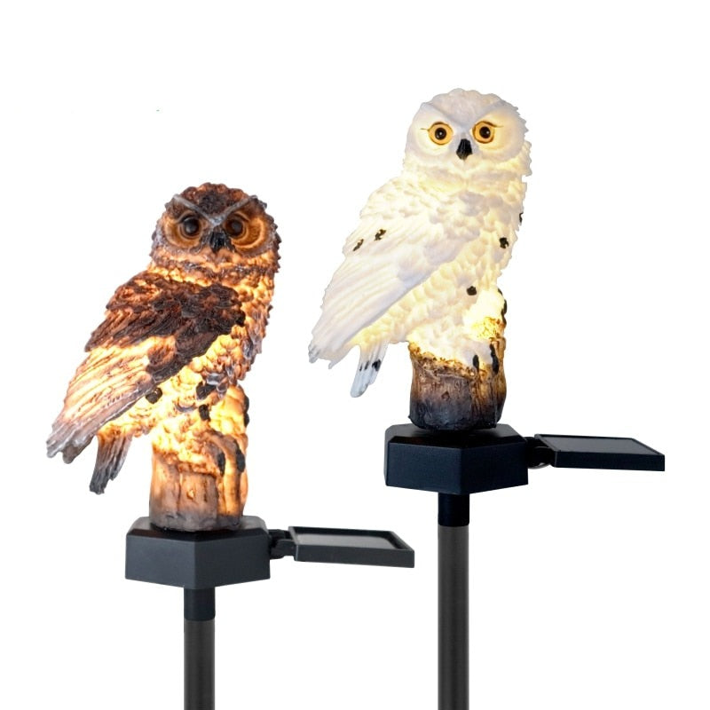 Solar Owl Garden Light Outdoor LED Lawn Lamp